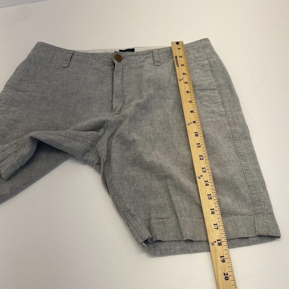 J Crew Shorts Mens Size 33 Chino Flat Front‎ Straight Leg Adult Casual Gray